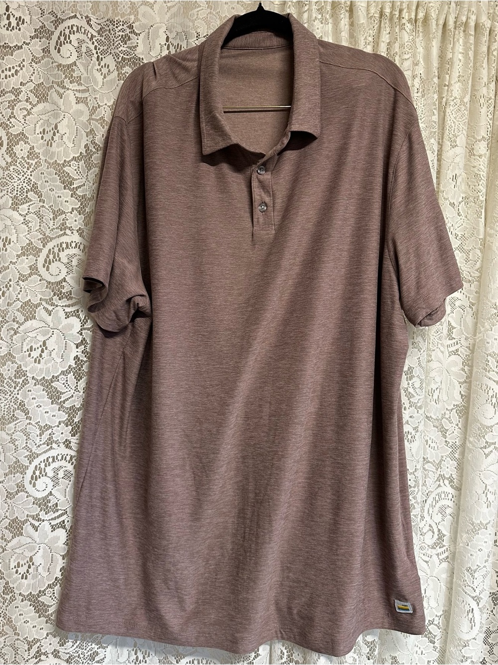 Men’s Vuori Timber Heather Strato Tech Polo Shirt